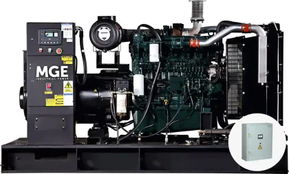 Дизельный генератор MGEp300DN в кожухе с двигателем Doosan с АВР