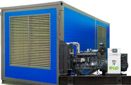 Дизельный генератор EcoPower АД1000-T400eco с двигателем Woling в контейнере