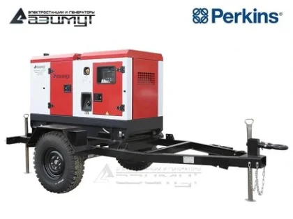 Дизельный генератор ЭД-10-Т400-1РКМ18 с двигателем PERKINS (на шасси)