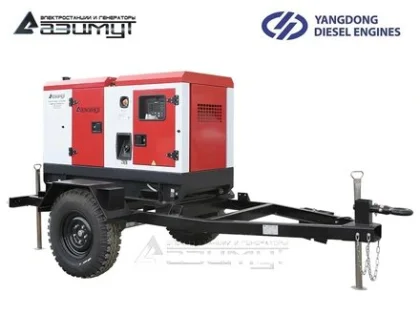Дизельный генератор ЭД-10С-Т400-1РКМ55 с двигателем YANGDONG (на шасси)