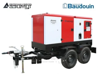 Дизельный генератор ЭД-100-Т400-1РКМ9 с двигателем Baudouin (на шасси)