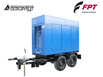 Дизельный генератор ЭД-100-Т400-1РПМ20 с двигателем FPT-IVECO (на шасси)