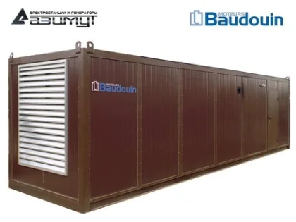 Дизельный генератор АД-1000С-Т400-2РНМ9 с двигателем BAUDOUIN (в контейнере, с АВР)