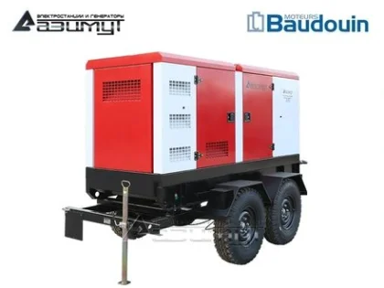 Дизельный генератор ЭД-120-Т400-2РКМ9 с двигателем BAUDOUIN (на шасси, с АВР)