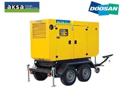 Дизельный генератор AKSA AD 185 с двигателем Doosan (на шасси, с АВР)