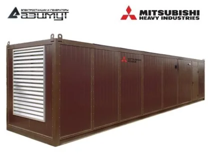 Дизельный генератор АД-1500С-Т400-1РНМ8С с двигателем MITSUBISHI-SME (в контейнере)