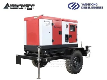 Дизельный генератор ЭД-16С-Т400-1РКМ55 с двигателем YANGDONG (на шасси)
