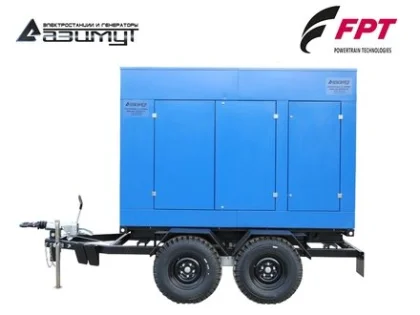 Дизельный генератор ЭД-160-Т400-2РПМ20 с двигателем FPT-IVECO (на шасси, с АВР)
