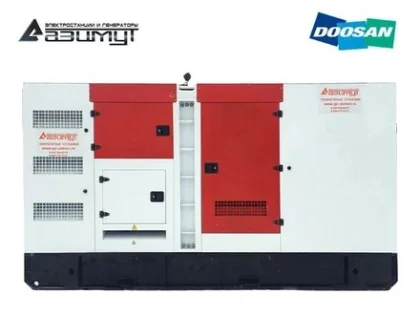 Дизельный генератор АД-300С-Т400-2РКМ17 с двигателем DOOSAN (в кожухе, с АВР)