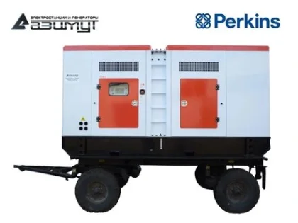 Дизельный генератор ЭД-300-Т400-1РКМ18 с двигателем PERKINS (на шасси)