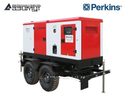 Дизельный генератор ЭД-80-Т400-1РКМ18 с двигателем PERKINS (на шасси)