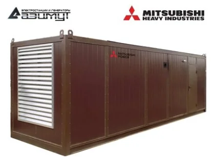 Дизельный генератор АД-800С-Т400-2РНМ8 с двигателем MITSUBISHI (в контейнере, с АВР)