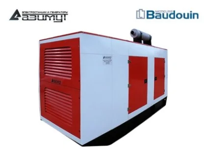 Дизельный генератор АД-700С-Т400-2РКМ9 с двигателем BAUDOUIN (в кожухе, с АВР)