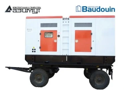 Дизельный генератор ЭД-600-Т400-2РКМ9 с двигателем BAUDOUIN (на шасси, с АВР)