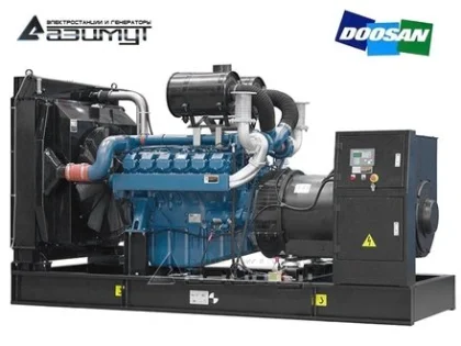 Дизельный генератор Дизель генератор 600 кВт Doosan АД-600С-Т400-1РМ17 с двигателем DOOSAN
