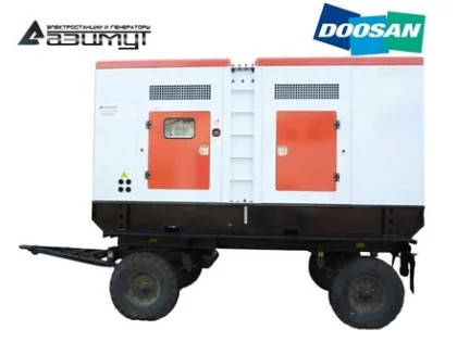 Дизельный генератор ЭД-600-Т400-1РПМ17 с двигателем DOOSAN (на шасси)