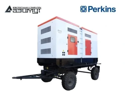 Дизельный генератор ЭД-400-Т400-2РКМ18 с двигателем PERKINS (на шасси, с АВР)