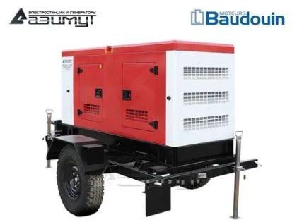Дизельный генератор ЭД-40-Т400-1РКМ9 с двигателем BAUDOUIN (на шасси)