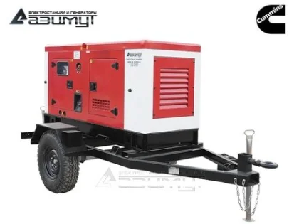 Дизельный генератор ЭД-40-Т400-1РПМ15 с двигателем CUMMINS (на шасси)