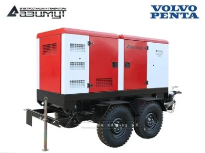 Дизельный генератор ЭД-160-Т400-1РКМ23 с двигателем VOLVO (на шасси)