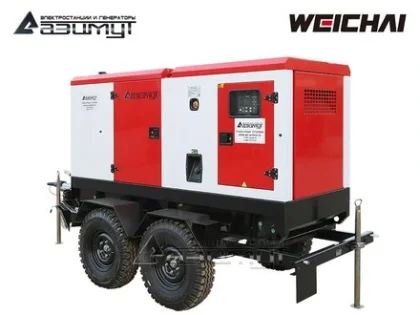 Дизельный генератор ЭД-160-Т400-1РКМ7 с двигателем WEICHAI (на шасси)