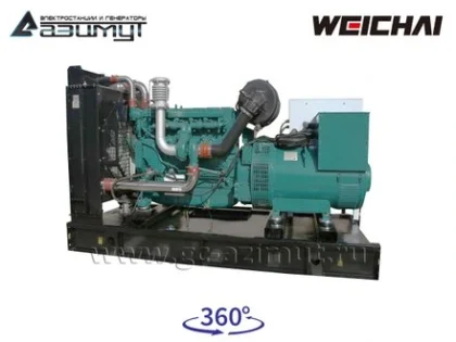 Дизельный генератор АД-160С-Т400-2РМ7 с двигателем WEICHAI (с АВР)